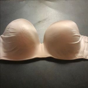 Strapless cacique brand white bra